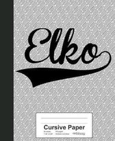 Cursive Paper: ELKO Notebook