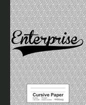 Cursive Paper: ENTERPRISE Notebook