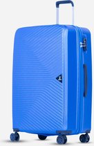 ©TROLLEYZ - Ibiza No.3 - Reiskoffer 78cm met TSA slot - Dubbele wielen - 360° spinners - 100% ABS - Reiskoffer in Ocean Blue