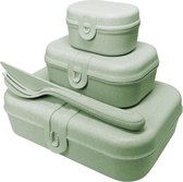 Lunchbox- en Bestekset, Organic Groen - Koziol | Pascal Ready