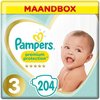 Pampers Premium Protection Luiers - Maat 3 (6-10 kg) - 204 stuks - Maandbox
