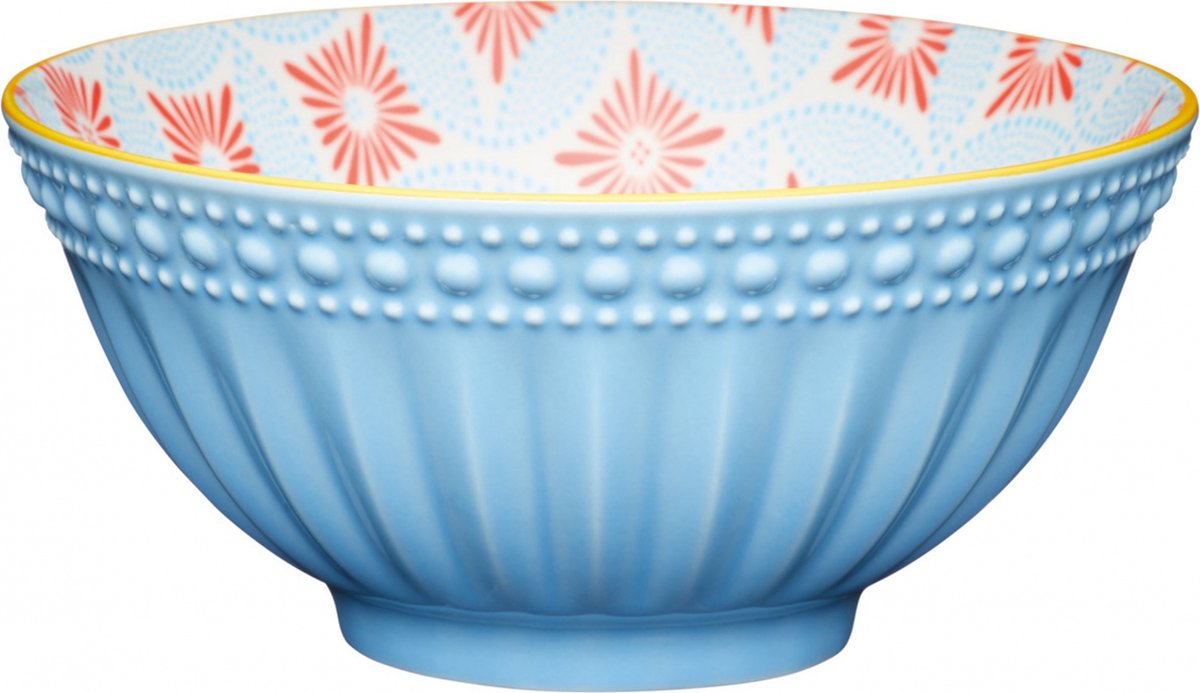 Kitchencraft Kom Mozaiek 15,7 X 7,5 Cm Keramiek Lichtblauw