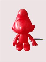 De smurfen - rood - lichtgewicht Smurf -  20 cm - beweegbaar hoofd