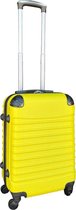 Travelerz handbagage koffer met wielen 39 liter - lichtgewicht - cijferslot - geel