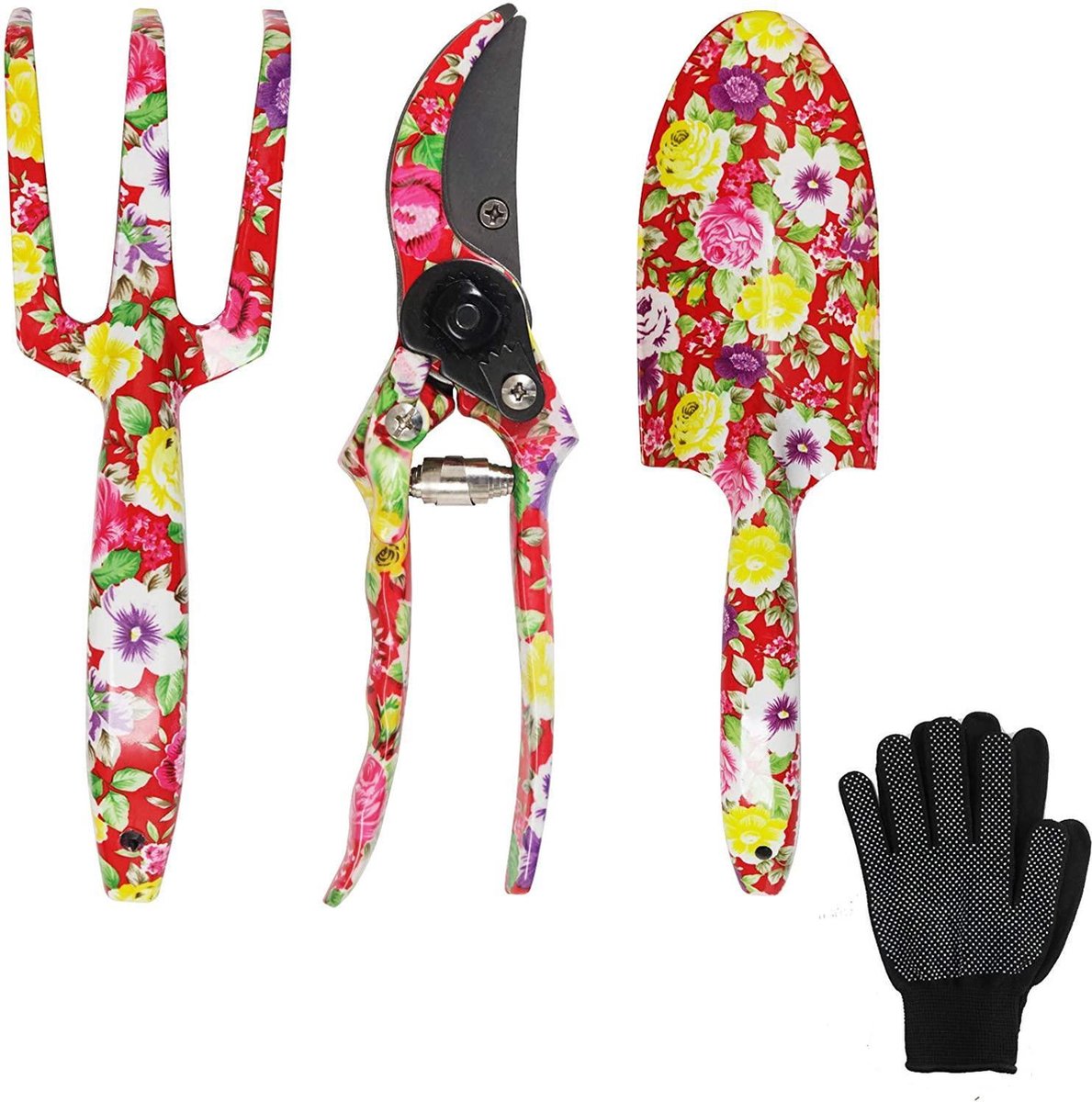 Jardinage - Outillage de jardin - Râteau - Sécateur - Ciseaux à fleurs -  Pelle - Gants