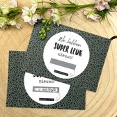 Kraskaart "We gaan trouwen" - Vertellen dat jullie gaan trouwen/ bruiloft/ huwelijk - Inclusief kraft envelop - Kleur