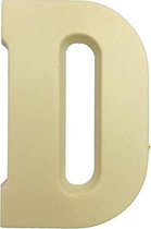 Joe & Mien Ambachtelijke Chocolade letter 'D' - Wit - 1 x 200 gram