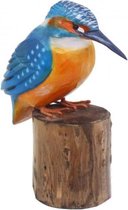 Handgemaakte houten IJsvogel