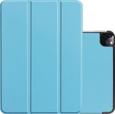 Hoesje Geschikt voor iPad Pro 2021 (11 inch) Hoesje Case Hard Cover Hoes Book Case Met Uitsparing Geschikt voor Apple Pencil - Lichtblauw