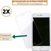 Fooniq Screenprotector Transparant 2x - Geschikt Voor Apple iPhone 5C