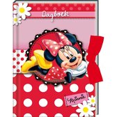 Minnie Mouse dagboek met sluitlint - 18 x 12 cm