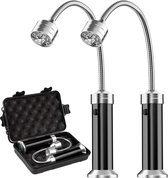 BBQ Lamp - 2 stuks - Barbecue verlichting - Magneet - Ledverlichting - Zwart - BBQ verlichting - Barbecue accessoires - 2021