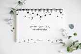 Familie planner | A4 | zwart wit | vrij invulbaar | week planner | family planner | Let's Confetti