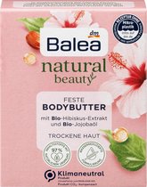 Balea Natural Beauty body butter bar bio hibiscus extract & bio jojoba olie, 40 g