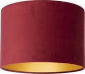 Uniqq Lampenkap velours rood Ø 35 cm - 20 cm hoog