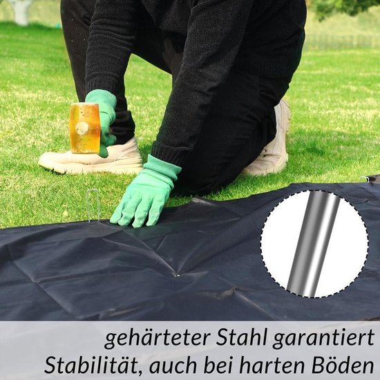 Gardebruk Haringen - Set van 50 gegalvaniseerd Staal - lxØ 150x2,7mm van Gardebruk — afbeelding 4