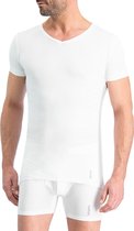 Noshirt Lite - Heren Ondershirt – Reguliere V-Hals – Supima Katoen - Dun & Onzichtbaar – Wit – Maat L