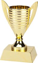 Trofee goud / Trofee beker goud-13 cm-cup met oren