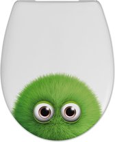Cedo Monster Print - WC Bril / Toiletbril - met Softclose en Quickrelease Toiletzitting - Duroplast