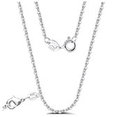 Jasseron-Basis Halsketting -Zilver- 55 cm 2 mm- Charme Bijoux