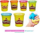 Play-Doh - 6 potjes - Verschillende kleuren - 112 gram - Voordeelbundel