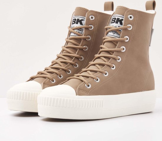 KAYA HIGH Dames sneakers hoog - Licht bruin - maat 37 | bol.com