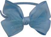 Jessidress® Diademen Meisjes Haar diadeem met elegante strik Haarband - Blauw