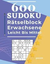 600 Sudoku Ratselblock Erwachsene Leicht Bis Mittel