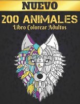 Libro Colorear Adultos 200 Animales Nuevo