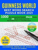 Guinness World Best Word Search Puzzle Book 2021 #17 Maxi Format Medium Level