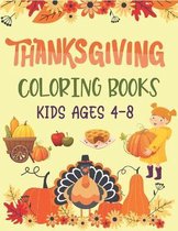 Thanksgiving Coloring Books Kids Ages 4-8