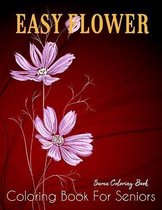 Easy Flower Coloring Book for Seniors