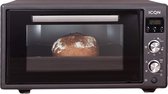 ICQN Vrijstaande Oven met Digitale Timer - 50L - Convectie Mini Oven - Hetelucht & Grillfunctie - Geëmailleerde Holte - Zwart