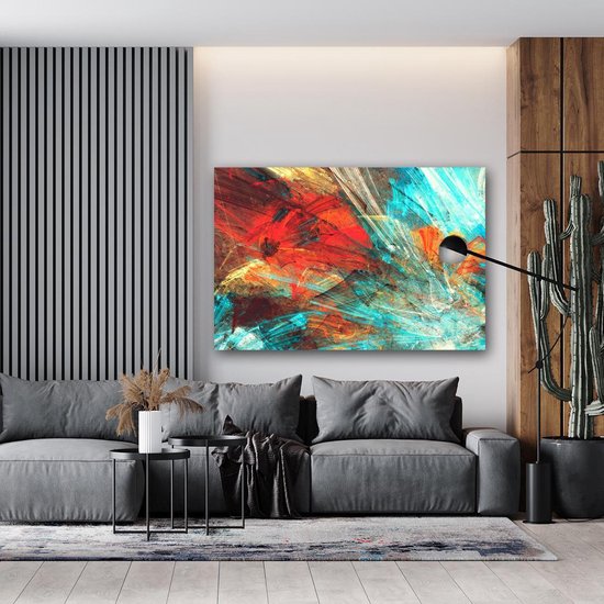 KEK Original - Abstract Multicolor - wanddecoratie - x 80 cm - muurdecoratie -... | bol.com