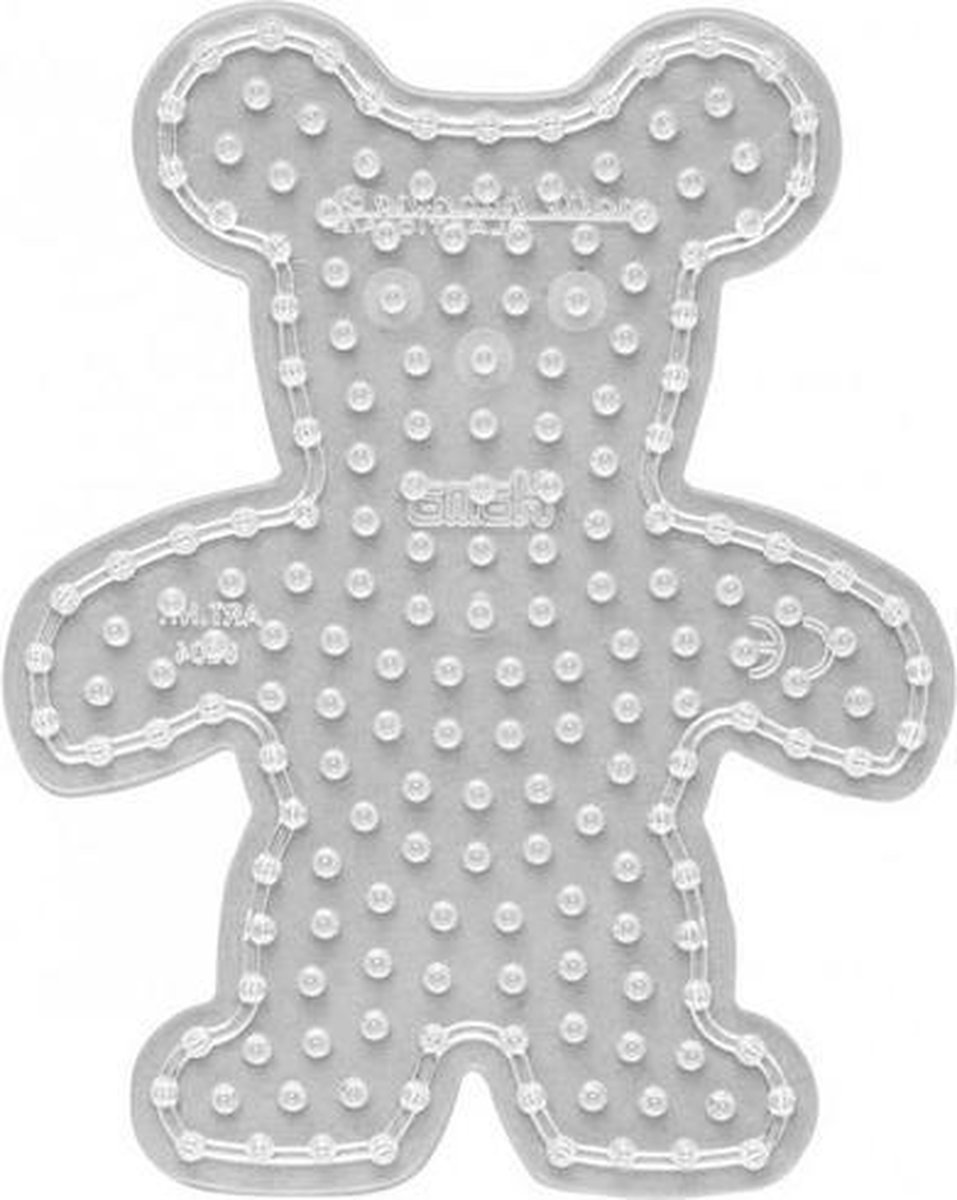 Hama MAXI BEER / TEDDYBEER / KNUFFEL BEERTJE strijkkralen vormpje / figuur / grondplaat voor extra grote maxi strijkparels (strijkkralenbordje / legbordje dier groot) creatief cadeau voor kinderen / peuters en kleuters — cadeau in Spellen & Speelgoed - foto 2