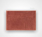 Badmat - terra cotta - chenille - badkamer - 40 x 60 cm