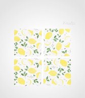 Onderzetters - citroen print - 4 stuks