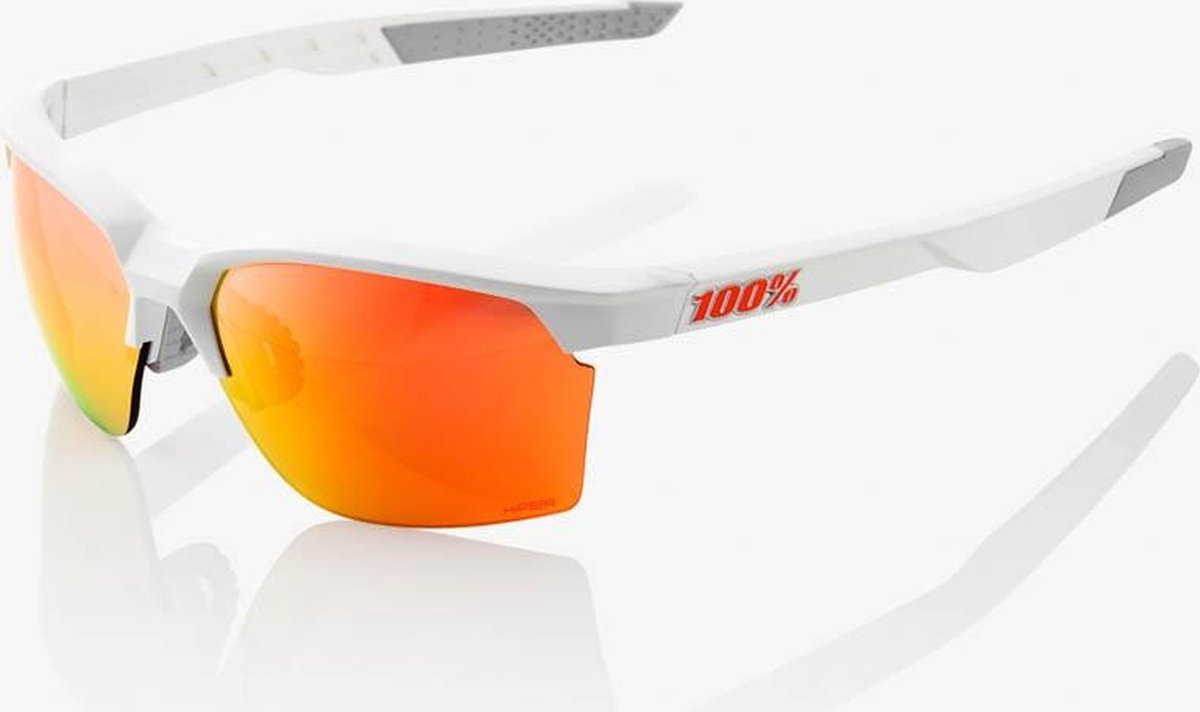 100% SPORTCOUPE® Soft Tact White HiPER® Red Multilayer Mirror Lens + Clear Lens Included - WHITE -