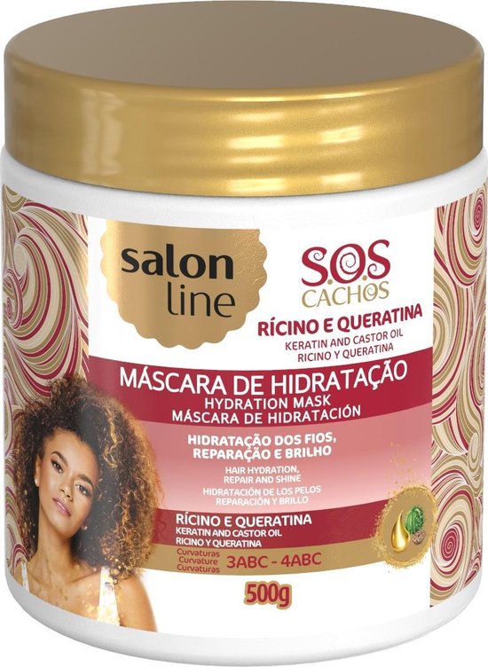 Salon-Line : SoS Curls - Keratin & Caster Oil - Hydration Mask 500g