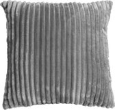 Hoyz | Alanya Kussen Charcoal Grijs | 45 X 45 | Sierkussen Voor Woonkamer Of Slaapkamer