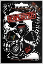 The Exploited Plectrum Skull Set van 5 Multicolours