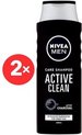 Nivea Men ACTIVE CLEAN Shampoo - DUOPAK - 2 x 250 ml