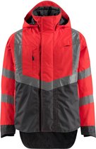 Jack Mascot Harlow | 15501-231 | 022218-hi-vis rood/donkerantraciet Maat L