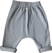 Li-leigH Baby Popcake Pants Greyish Blue, broekje, kleur: gijsblauw, maat: 0-6 maanden