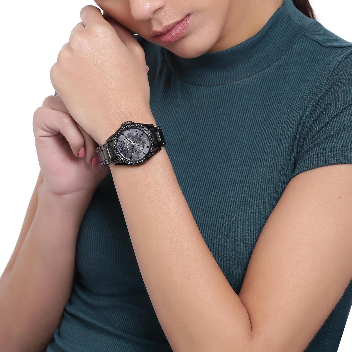 Fossil ES4519 Horloge Riley staal zwart 38 mm | bol.com