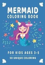 mermaid coloring book for kids ages 3-5