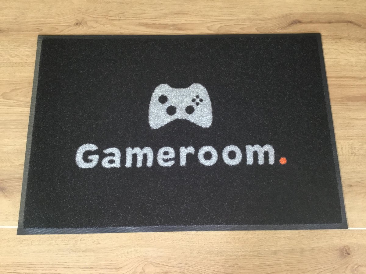 ADMAT | Deurmat Gameroom – Xbox | Zwart | 75x50cm | Voor de echte gamer |