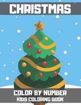 Christmas Color By Number Kids Coloring Book