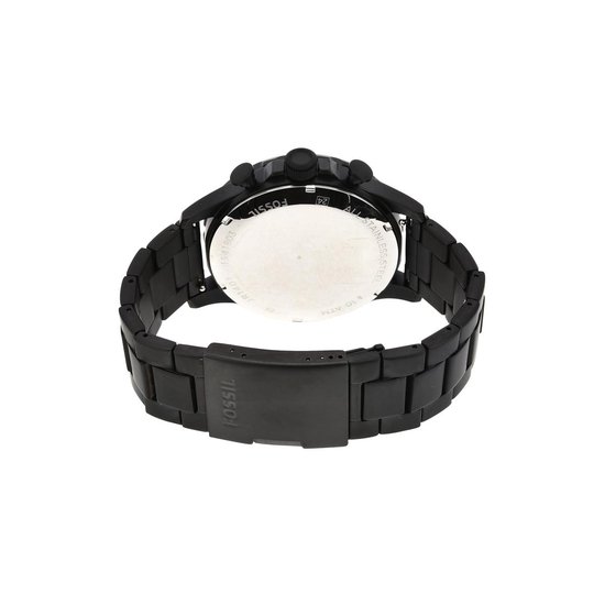 Fossil Nate JR1401 Herenhorloge 50 mm - Zwart