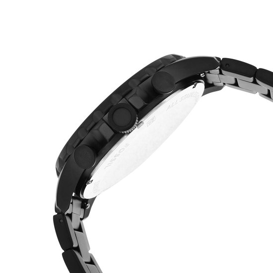 Fossil Nate JR1401 Herenhorloge 50 mm - Zwart